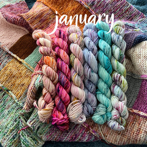 November Mini Skein Club: Scrappy Blanket DK Mini Skein Bundles
