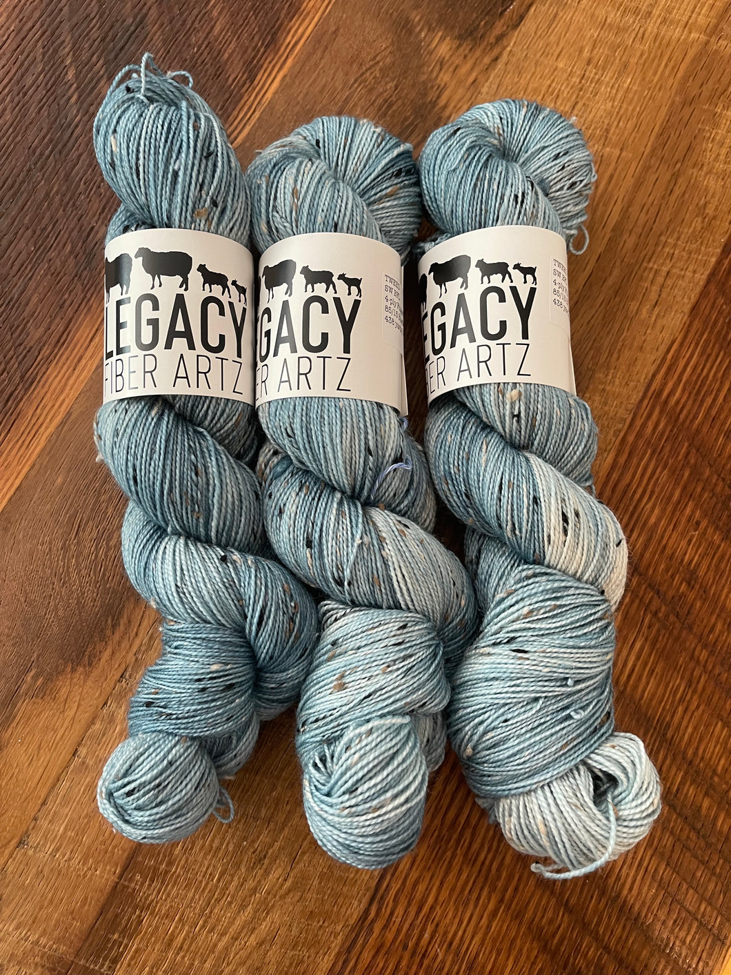 DISCOUNTED Robin's Egg Blue: Tweed Fingering