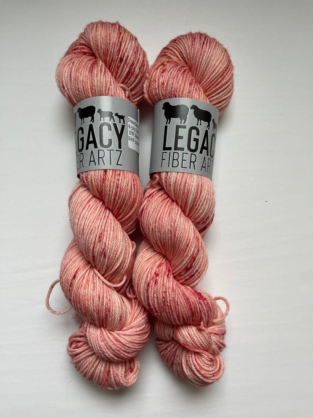 Peaches and Cream Speckled DK